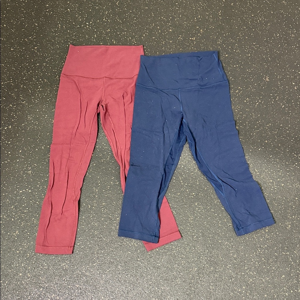 lululemon athletica align leggings Red and Blue Leggings